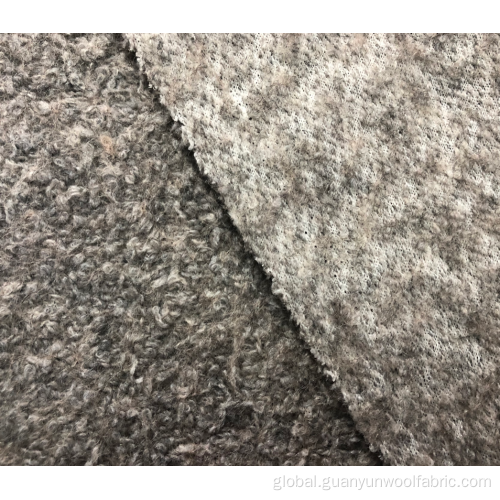 Wool Polyester Boucle Fabric Wool polyester boucle fabric for coat Supplier